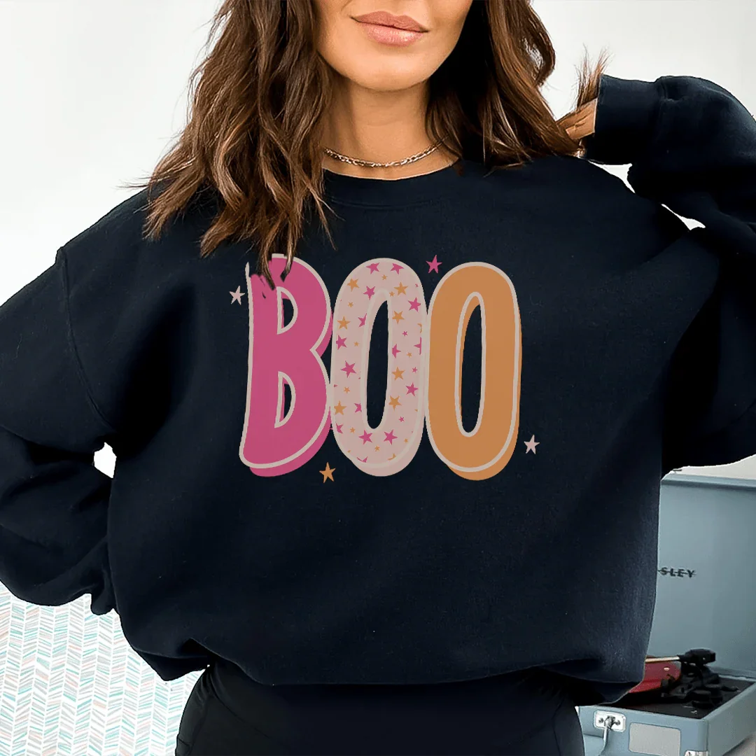 Boo Sweatshirt Peachy Sunday