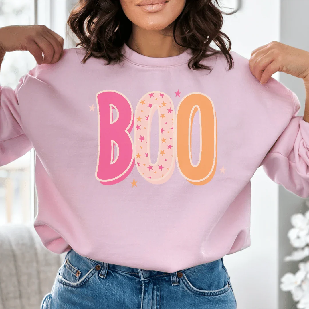 Boo Sweatshirt Peachy Sunday