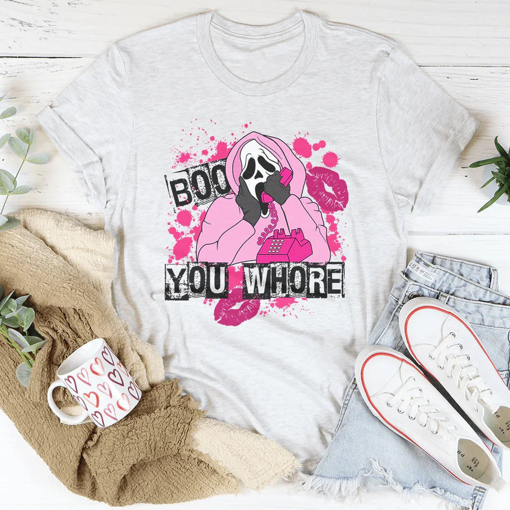 Boo You Horror Tee Peachy Sunday