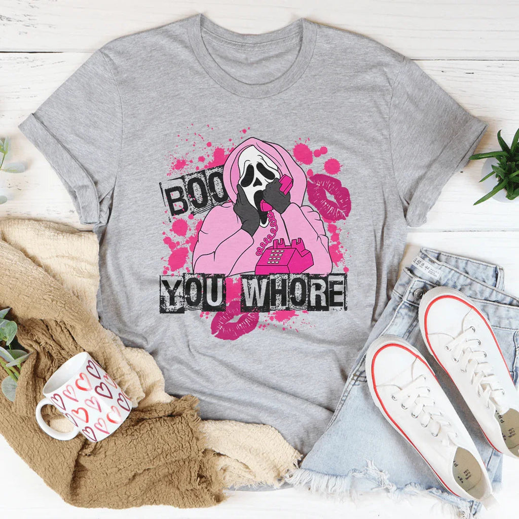 Boo You Horror Tee Peachy Sunday