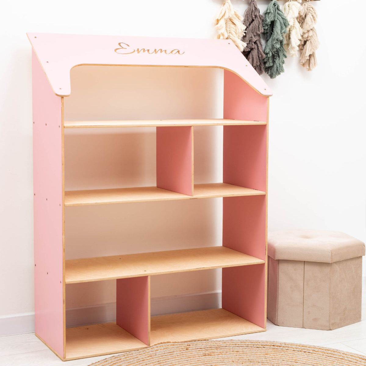 Pink Dollhouse Bookcase - SJB-DIAMOND ELITES