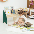Wooden Montessori Bookshelf Natural - SJB-DIAMOND ELITES