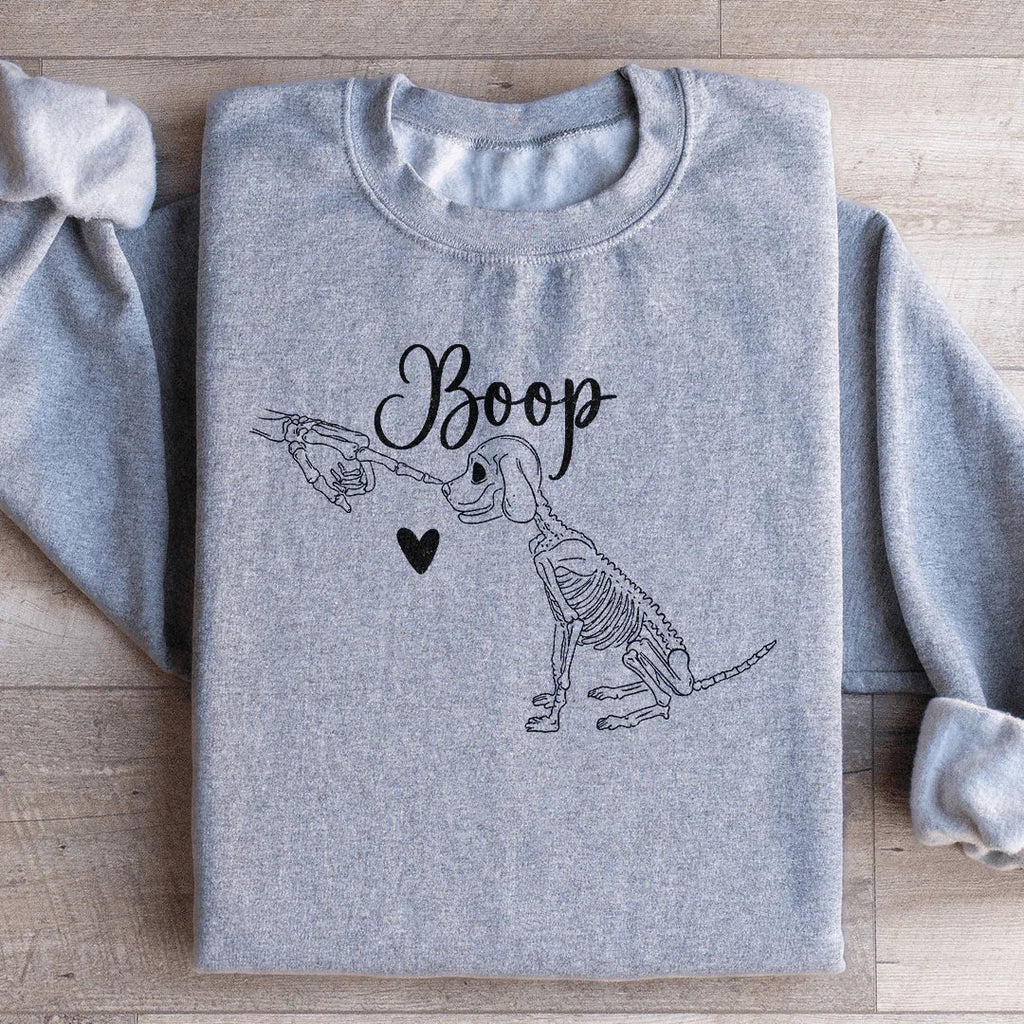 Boop Cute Dog Sweatshirt Peachy Sunday