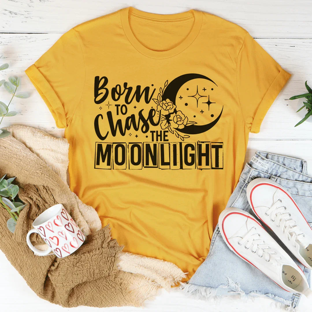 Born To Chase The Moonlight Tee Peachy Sunday