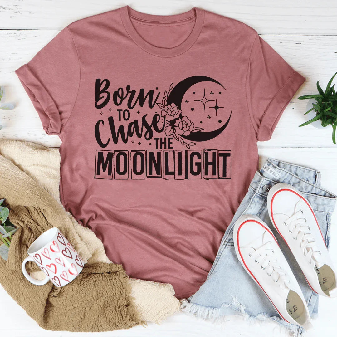 Born To Chase The Moonlight Tee Peachy Sunday