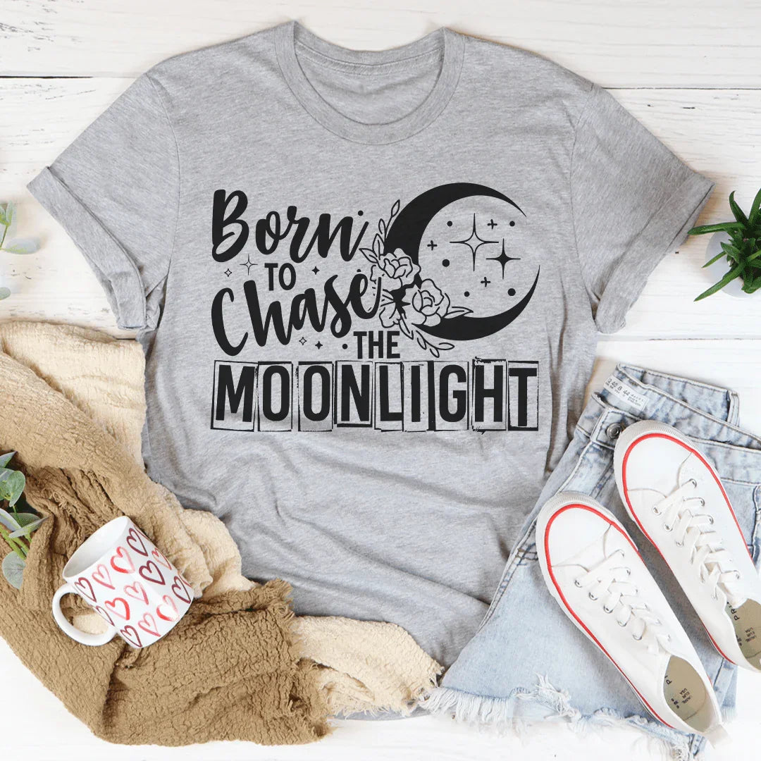 Born To Chase The Moonlight Tee Peachy Sunday