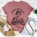 Born To Read Page Over Paychecks Forced To Work Tee Peachy Sunday