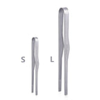 Boundless Kitchen Tong Titanium Barbecue Clip Grill BBQ Tongs Fried Steak Salad Meat Cooking Kit Ice Cup Clamp Tweezer BBQ Tongs Lightweight Portable Safe BBQ Tongs Stevvex