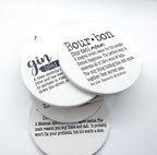Funny Drink Definition Coasters Set Dictionary Quote Coasters For Bar And Countertop Decor BandsCo Straps