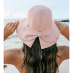 Bow Back Straw Bucket Hat Peachy Sunday
