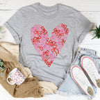 Bow Heart Tee Peachy Sunday