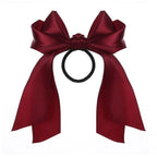 Bow-Knot Elastic Hair Bands Accessories Fashion Hair Band Long Ribbon Bow Ponytail Hair Tie Scrunchies Ponytail Holder Accessories for Women And Girls Stevvex