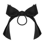 Bow-Knot Elastic Hair Bands Accessories Fashion Hair Band Long Ribbon Bow Ponytail Hair Tie Scrunchies Ponytail Holder Accessories for Women And Girls Stevvex