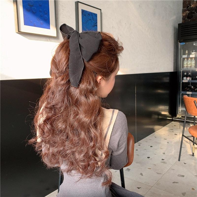 Bowknot Hair Scrunchies For Women Girls Sweet Elastic Hair Bands Elegant Hair Tie Rope Rubber Band Hair Gum Gorgeous Hair Accessories For Women Stevvex