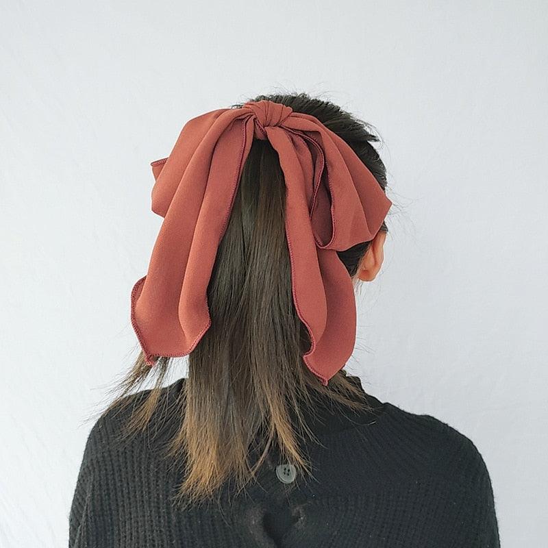 Bowknot Hair Scrunchies For Women Girls Sweet Elastic Hair Bands Elegant Hair Tie Rope Rubber Band Hair Gum Gorgeous Hair Accessories For Women Stevvex