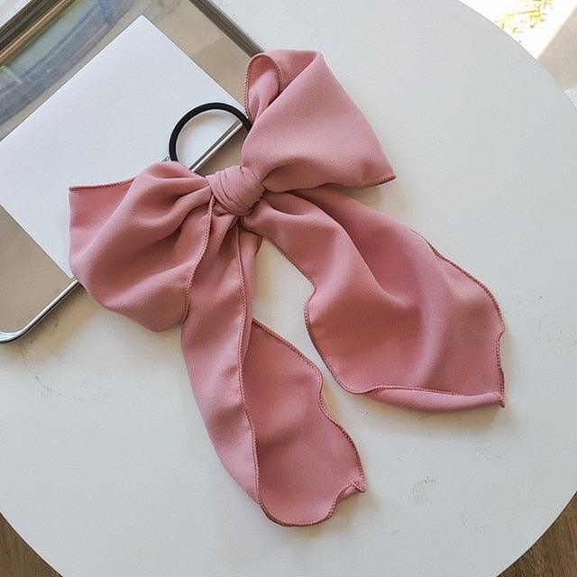 Bowknot Hair Scrunchies For Women Girls Sweet Elastic Hair Bands Elegant Hair Tie Rope Rubber Band Hair Gum Gorgeous Hair Accessories For Women Stevvex