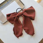 Bowknot Hair Scrunchies For Women Girls Sweet Elastic Hair Bands Elegant Hair Tie Rope Rubber Band Hair Gum Gorgeous Hair Accessories For Women Stevvex