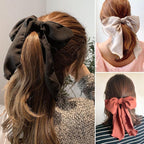 Bowknot Hair Scrunchies For Women Girls Sweet Elastic Hair Bands Elegant Hair Tie Rope Rubber Band Hair Gum Gorgeous Hair Accessories For Women Stevvex