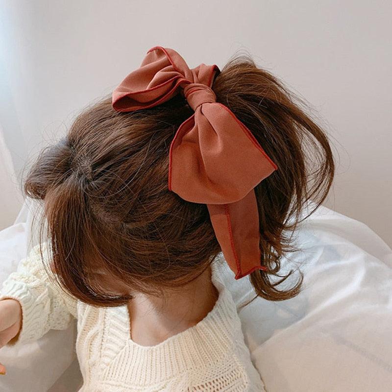 Bowknot Hair Scrunchies For Women Girls Sweet Elastic Hair Bands Elegant Hair Tie Rope Rubber Band Hair Gum Gorgeous Hair Accessories For Women Stevvex
