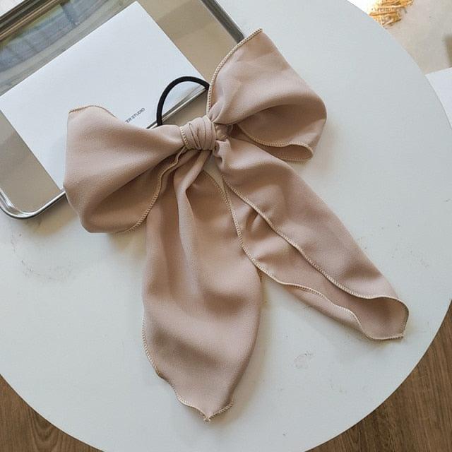 Bowknot Hair Scrunchies For Women Girls Sweet Elastic Hair Bands Elegant Hair Tie Rope Rubber Band Hair Gum Gorgeous Hair Accessories For Women Stevvex