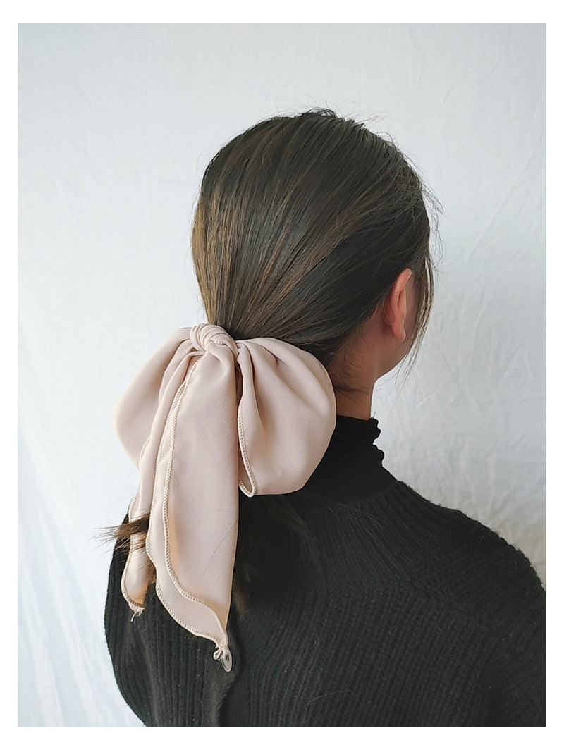 Bowknot Hair Scrunchies For Women Girls Sweet Elastic Hair Bands Elegant Hair Tie Rope Rubber Band Hair Gum Gorgeous Hair Accessories For Women Stevvex