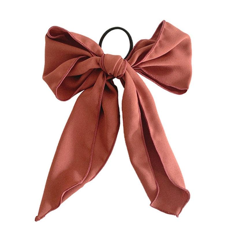 Bowknot Hair Scrunchies For Women Girls Sweet Elastic Hair Bands Elegant Hair Tie Rope Rubber Band Hair Gum Gorgeous Hair Accessories For Women Stevvex