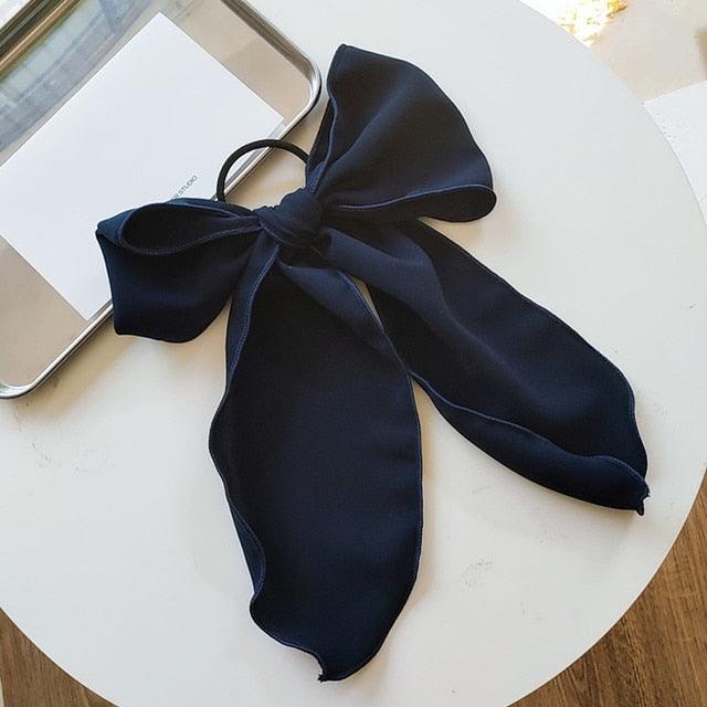 Bowknot Hair Scrunchies For Women Girls Sweet Elastic Hair Bands Elegant Hair Tie Rope Rubber Band Hair Gum Gorgeous Hair Accessories For Women Stevvex