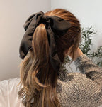 Bowknot Hair Scrunchies For Women Girls Sweet Elastic Hair Bands Elegant Hair Tie Rope Rubber Band Hair Gum Gorgeous Hair Accessories For Women Stevvex