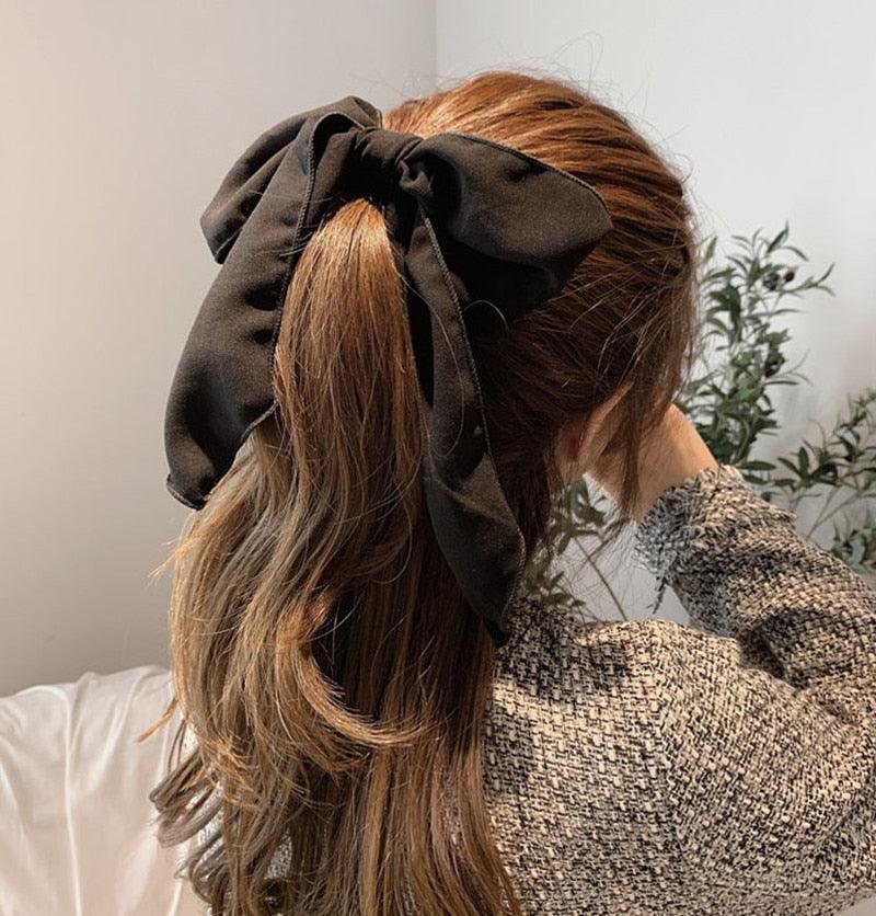 Bowknot Hair Scrunchies For Women Girls Sweet Elastic Hair Bands Elegant Hair Tie Rope Rubber Band Hair Gum Gorgeous Hair Accessories For Women Stevvex