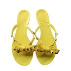 Bowknot Sandals Summer Woman Beach Flip Flops Beautiful Shoes PVC Slides Girls Sandals Slip On Flat Dress Sandals Summer Fashion Cute Flat Slip On Slides Flip Flops