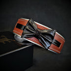 The "Bowtie" collar brown Bestia Dog Gear