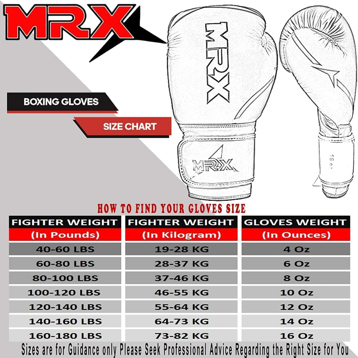 MRX Boxing Gloves for Sparring Fighting Training Kickboxing - SJB-DIAMOND ELITES