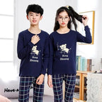 Boys Girls Sleepwear Winter Cotton Pajamas Sets Children Home Wear For Boy Pajamas Kids Nightwear Teenage Pajamas Clothes Sleepwear Suit Comfortable Thin Leisure Sleep Lounge Sleepwear for Adults Women Jogging Home wear Stevvex
