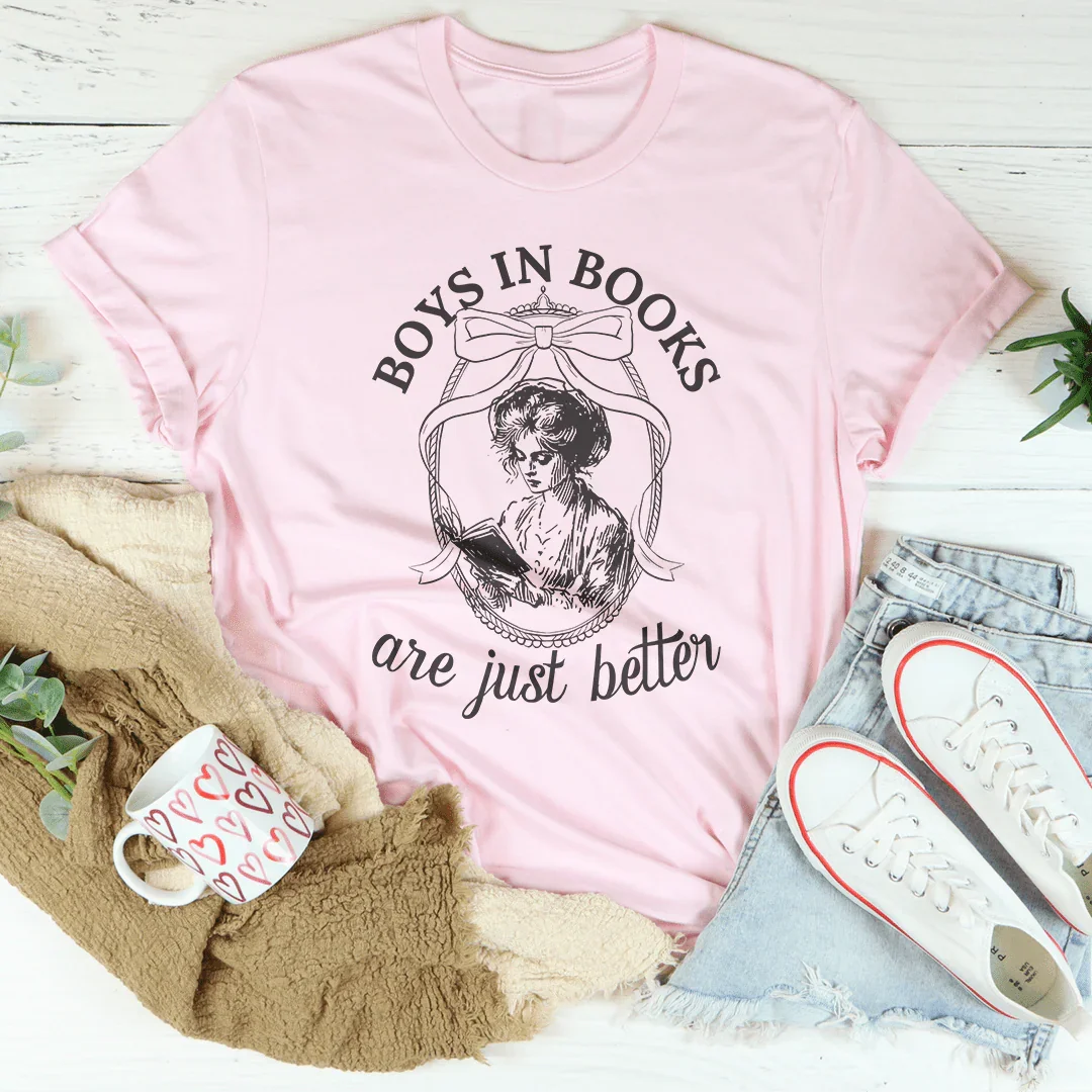 Boys In Books Are Just Better Tee Peachy Sunday