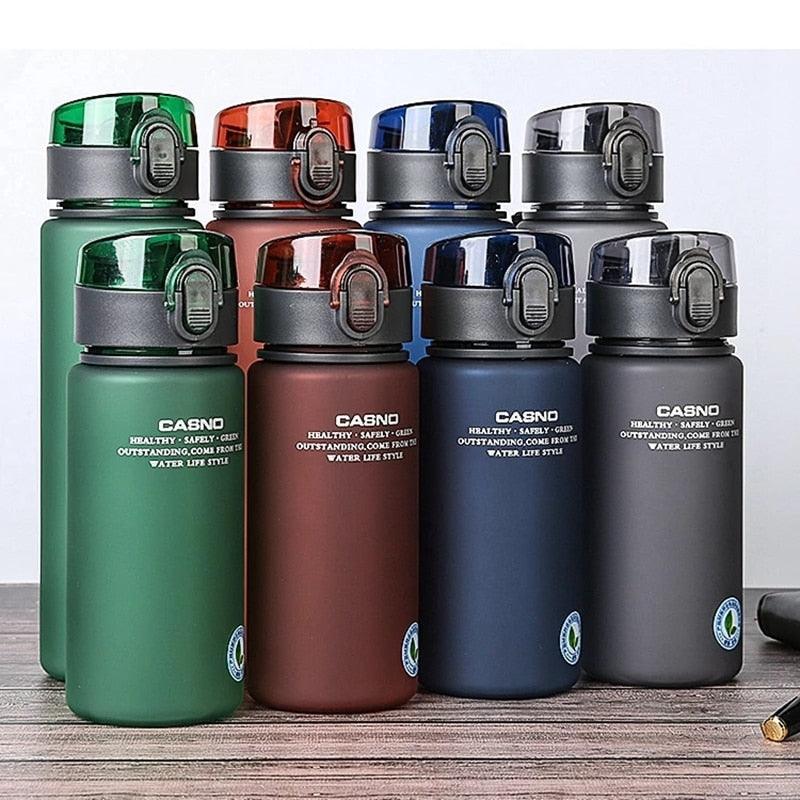 BPA Free Leak Proof Sports Water Bottle High Quality Tour Hiking Portable My Favorite Drink Bottles 400ml 560ml Water Bottle Sport Frosted Tour Outdoor Leak Proof Seal Child School Water Bottles for Children Kids Stevvex