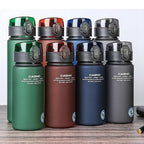 BPA Free Leak Proof Sports Water Bottle High Quality Tour Hiking Portable My Favorite Drink Bottles 400ml 560ml Water Bottle Sport Frosted Tour Outdoor Leak Proof Seal Child School Water Bottles for Children Kids Stevvex