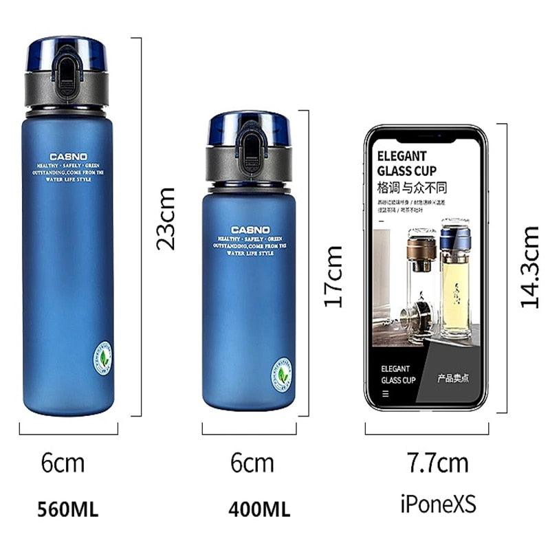BPA Free Leak Proof Sports Water Bottle High Quality Tour Hiking Portable My Favorite Drink Bottles 400ml 560ml Water Bottle Sport Frosted Tour Outdoor Leak Proof Seal Child School Water Bottles for Children Kids Stevvex