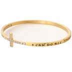 Cross Bangle Bracelet KingdomWear