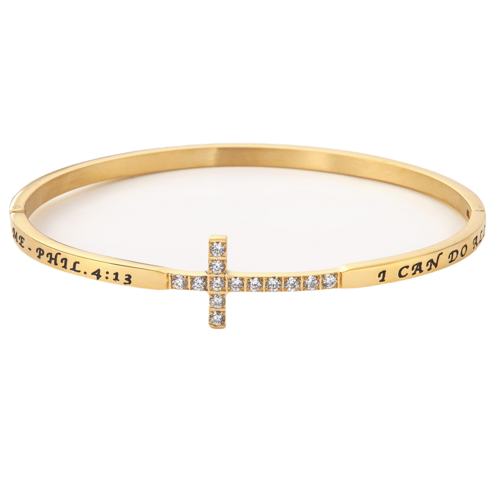 Cross Bangle Bracelet KingdomWear