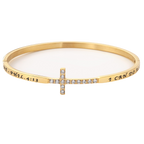 Cross Bangle Bracelet KingdomWear