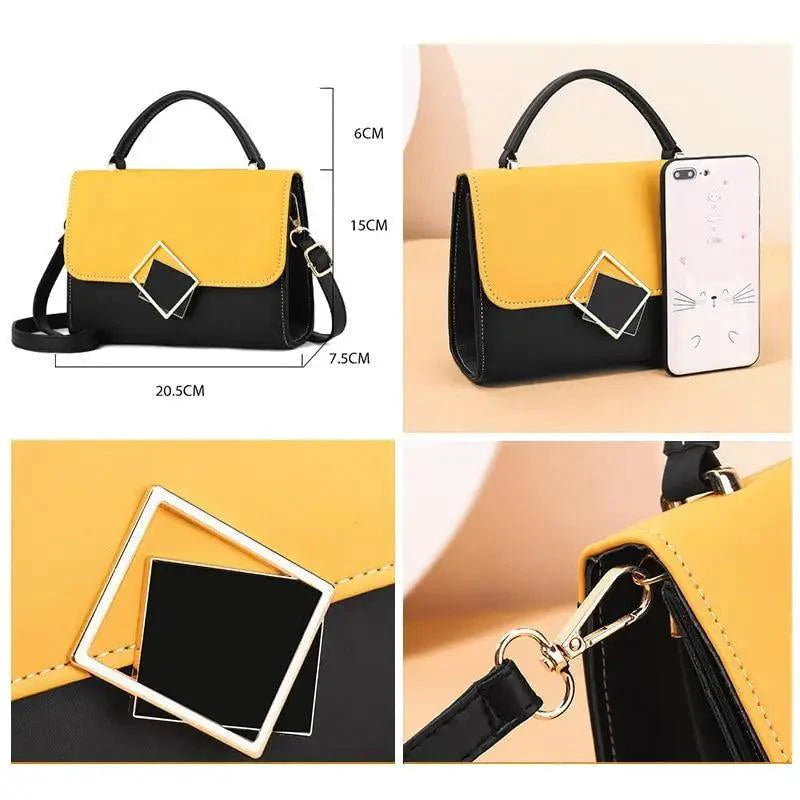Brand New Attractive Candy Color Design PU Leather Crossbody Bags For Women And Girls Nice Shoulder Hand Bag, Travel Handbags, Stylish Phone Purse Mini Flap Stevvex