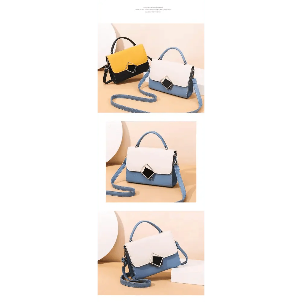 Brand New Attractive Candy Color Design PU Leather Crossbody Bags For Women And Girls Nice Shoulder Hand Bag, Travel Handbags, Stylish Phone Purse Mini Flap Stevvex