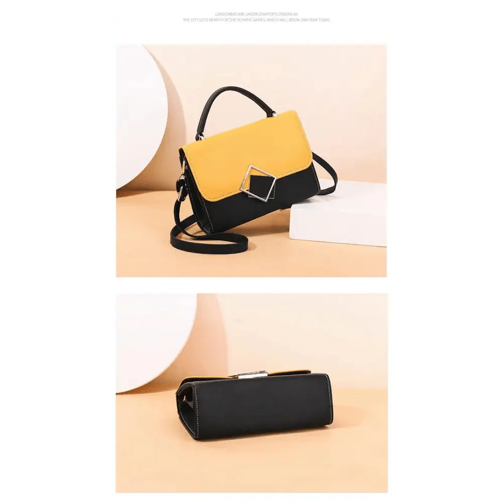 Brand New Attractive Candy Color Design PU Leather Crossbody Bags For Women And Girls Nice Shoulder Hand Bag, Travel Handbags, Stylish Phone Purse Mini Flap Stevvex