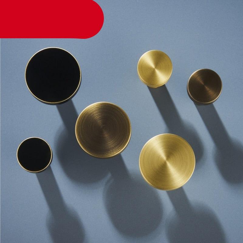 Brass Bearing Hooks Bathroom Indoor Kitchen Hallway Wall Clothes Hooks Wall Hangings Row Hooks Nordic Gold Round Drawer Hooks Kitchen Cabinet Door Hooks Drawer Pull Handles Stevvex