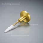 Brass Bearing Hooks Bathroom Indoor Kitchen Hallway Wall Clothes Hooks Wall Hangings Row Hooks Nordic Gold Round Drawer Hooks Kitchen Cabinet Door Hooks Drawer Pull Handles Stevvex