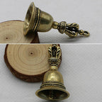 Brass Handicraft Die-casting Drop Magic Key Car Button Hanging Ornament Wind Bell Tibetan Bronze Creative Gift Home Decoration Pendant Best Birthday Gift Stevvex