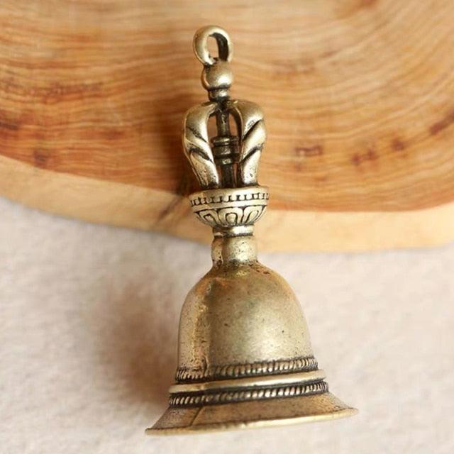 Brass Handicraft Die-casting Drop Magic Key Car Button Hanging Ornament Wind Bell Tibetan Bronze Creative Gift Home Decoration Pendant Best Birthday Gift Stevvex