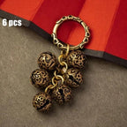 Brass Handicraft Die-Casting Wind Chimes Bell Button Wind Bell Bronze Bell Gift Home Decoration Pendant Brown  Bell Metal Chandelier Wind Chime Stevvex