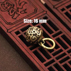 Brass Handicraft Die-Casting Wind Chimes Bell Button Wind Bell Bronze Bell Gift Home Decoration Pendant Brown  Bell Metal Chandelier Wind Chime Stevvex