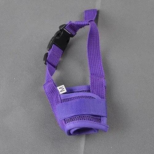 Breathable Adjustable Dog Muzzle Nylon Straps Anti Barking Comfortable Dog Muzzles Pets Accessories Mouth Cover For Outdoor Walking Stevvex